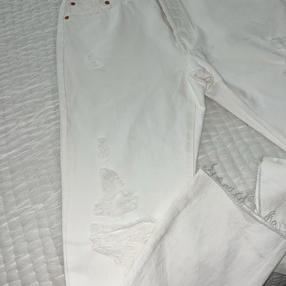 Levi’s 501 Original White Button Front Jeans 31x30 - Picture 7 of 11